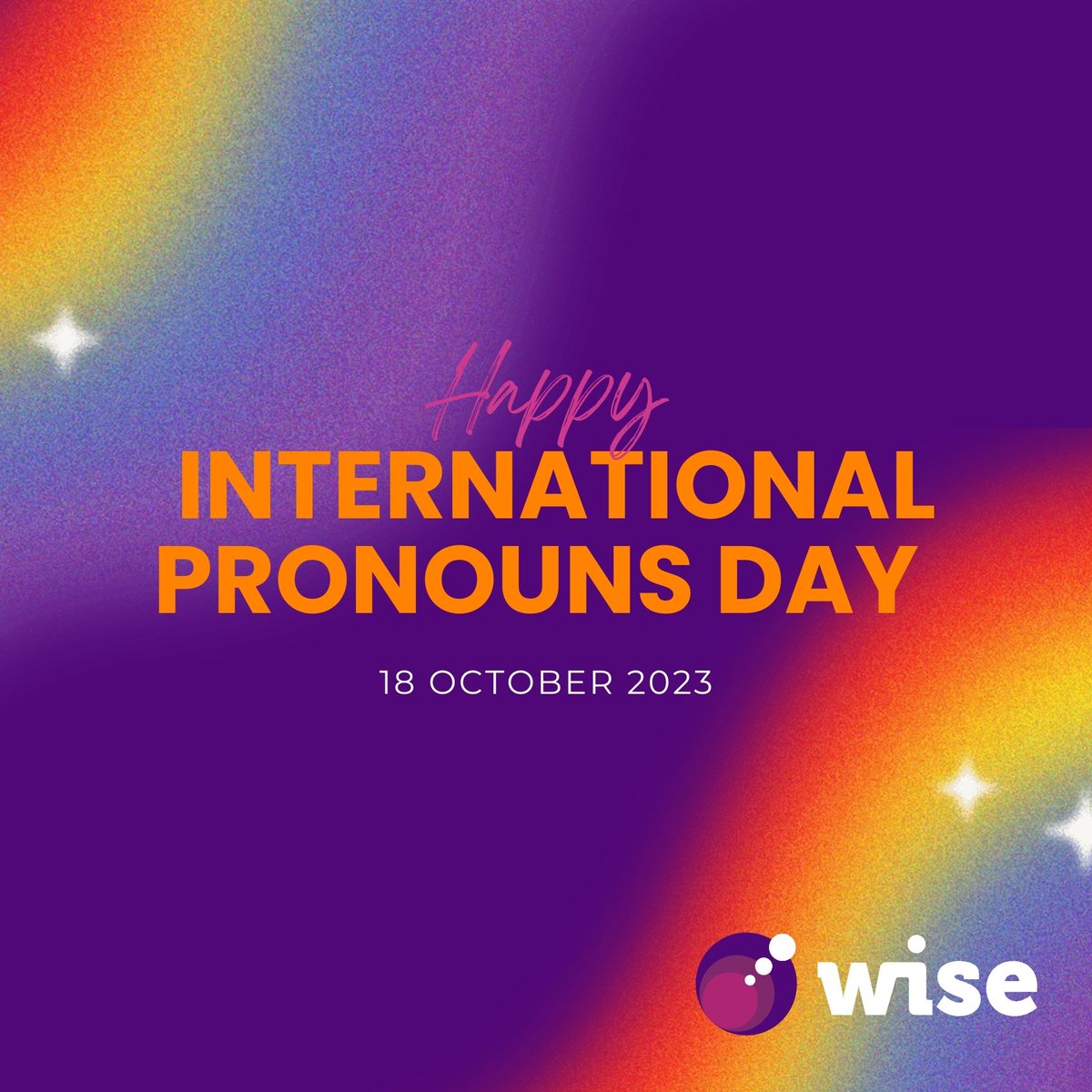 thewisecampaign's tweet image. Sharing and respecting pronouns is incredibly important as it can help to create an inclusive environment for everyone, and foster an important sense of belonging, respect, and understanding. 

#internationalpronounday #pronouns #genderexpression #inclusion #inclusiveworkplace