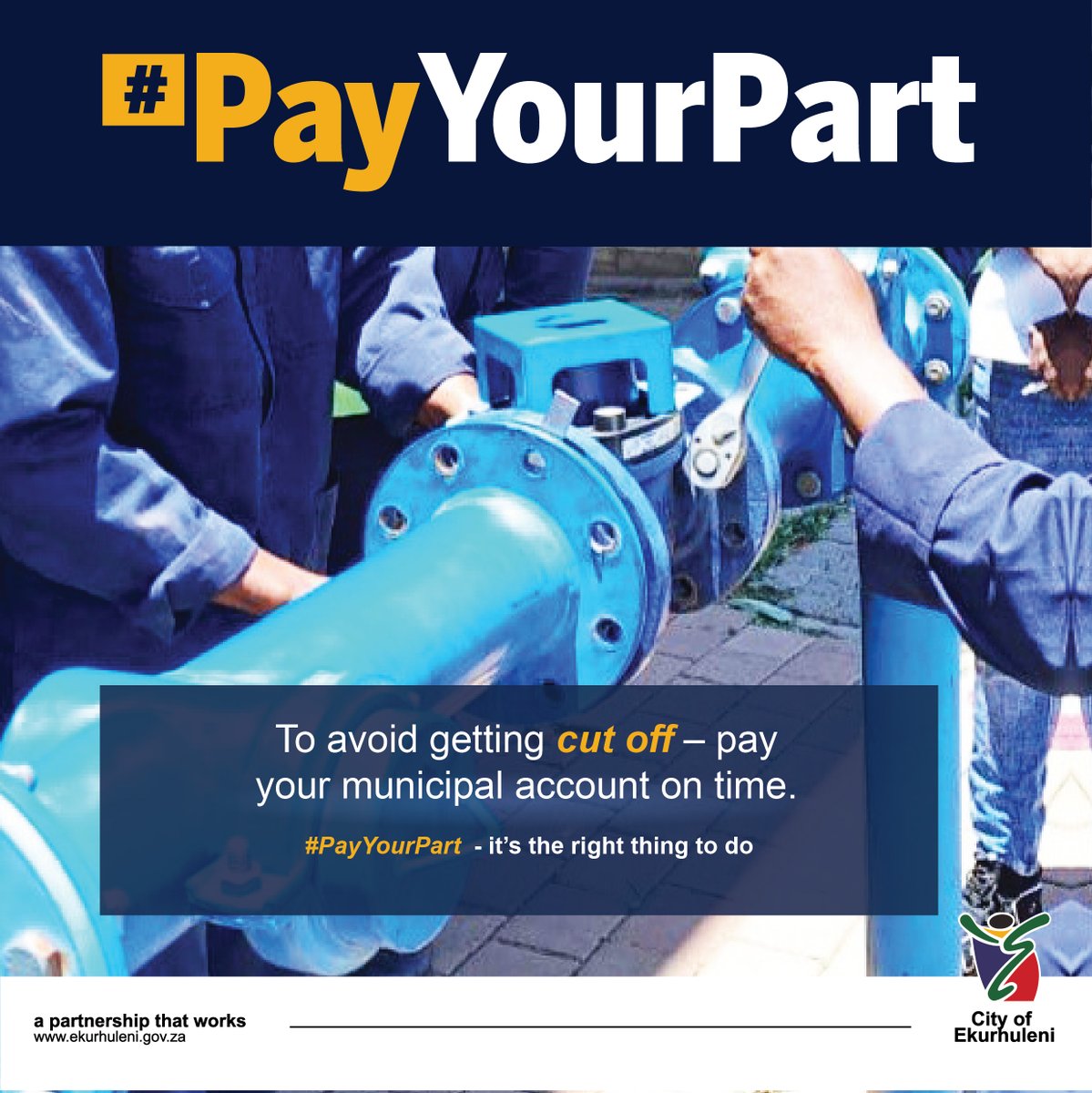 City_Ekurhuleni's tweet image. Thank you for paying your municipal account on time. If you are in arrears, please contact the City to make the necessary arrangements. #PayYourPart