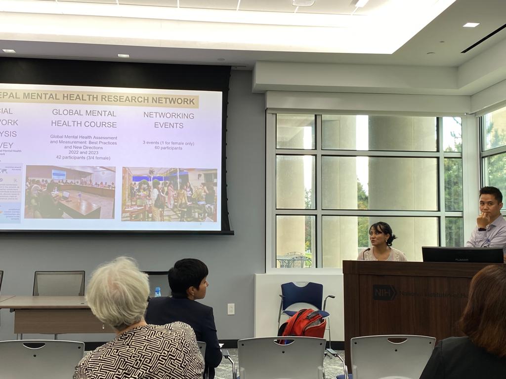 Dristy (@dg_nep) on Twitter photo Presenting our work from <a href="/NMHRS21/">Nepal Mental Health Research Series</a> on capacity building to reduce #gendergap in #globalmentalhealth workforce in #nepal <a href="/Fogarty_NIH/">Fogarty at NIH</a> Global Brain Meeting. Presenting our work from <a href="/NMHRS21/">Nepal Mental Health Research Series</a> on capacity building to reduce #gendergap in #globalmentalhealth workforce in #nepal <a href="/Fogarty_NIH/">Fogarty at NIH</a> Global Brain Meeting.