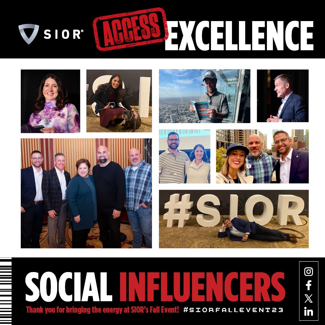 SIORglobal's tweet photo. A round of applause for our #SIOR #influencers whose fresh perspectives and engaging content fueled the energy in Chicago last week. You all truly amped up the vibes at #SIORFallEvent23! https://t.co/pJX89vASI9