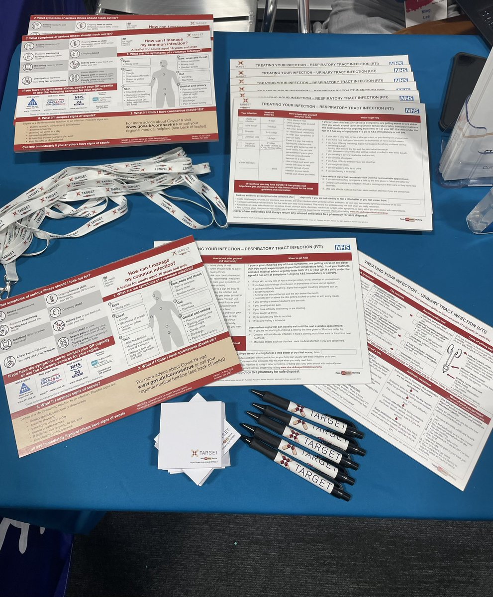 Come and say hi to our team today at stand 60 at #IP2023Conf ! We are giving away our patient information leaflets for managing common #infections . Easy to tear off and share with patients <a href="/IPS_Infection/">IPS</a> <a href="/eBug_UK/">e-Bug</a>