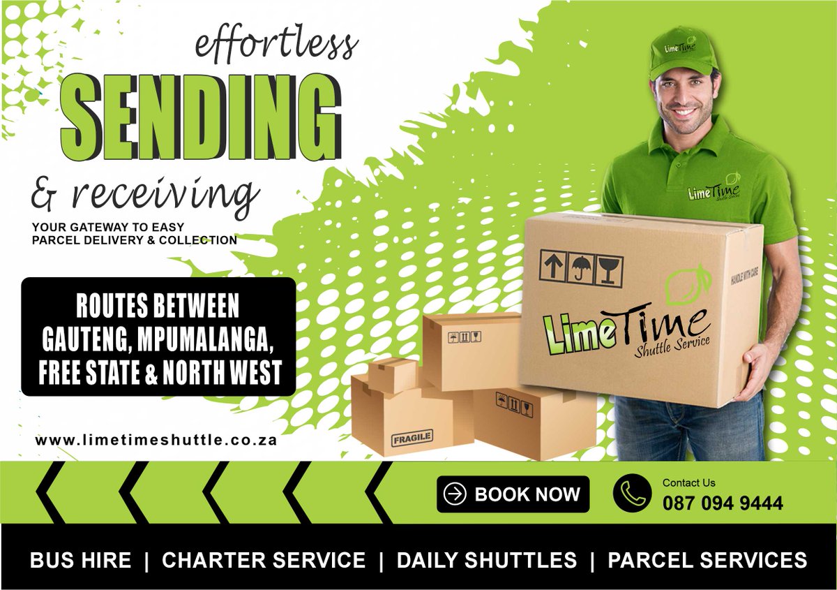 LimeTimeShuttle's tweet photo. At LimeTime, we prioritise your peace of mind. Our dedicated team ensures your parcels' safe and punctual delivery, whether it's a heartfelt gift for a loved one or a crucial document.
Send your parcel today.
Book now: https://t.co/9niHKnA3mT
#limetimeshuttle #shuttleservice https://t.co/nhIM5NU3Lr