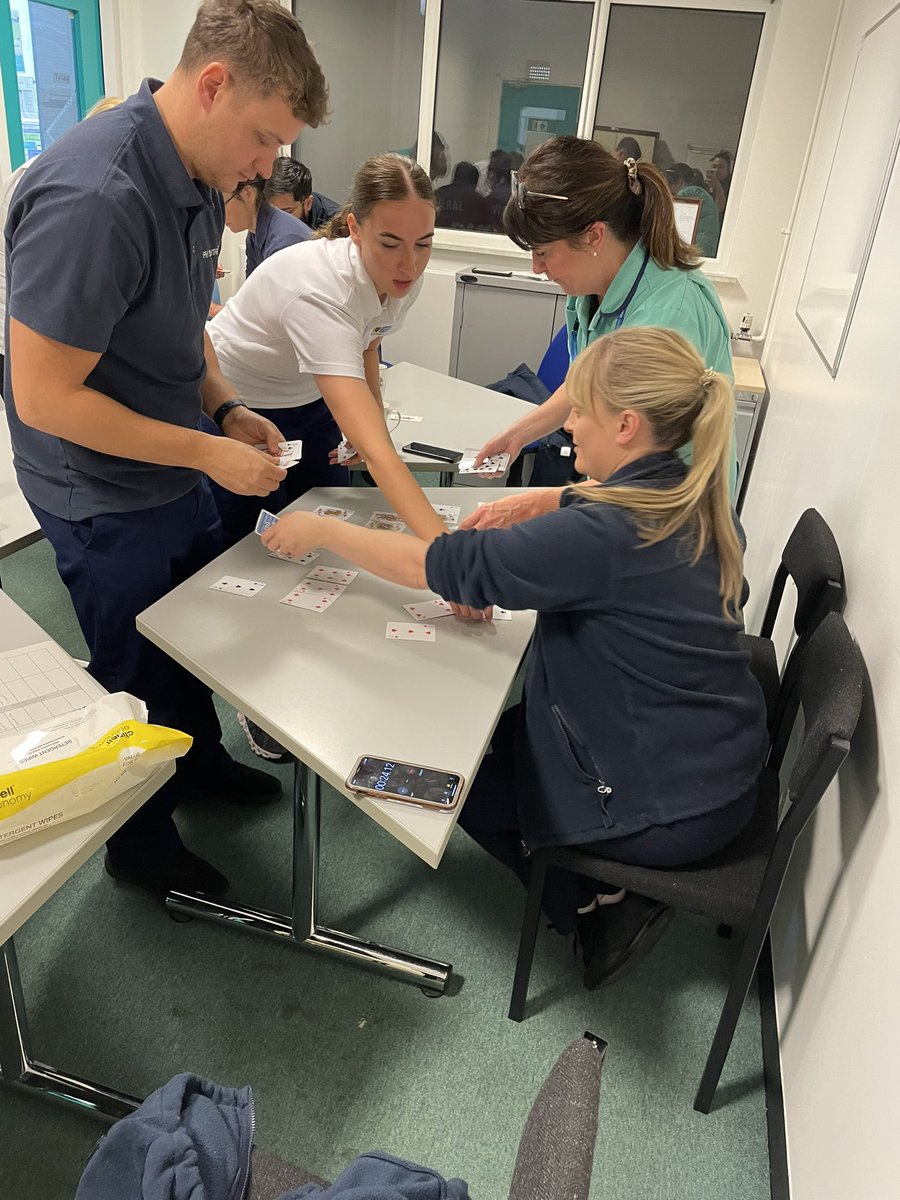 In service training this morning for BITT was all things #PDSA and #KATA…… nothing like sorting cards to bring out the competitiveness within the team! @CharlotteHarr19 @nutter_gemma