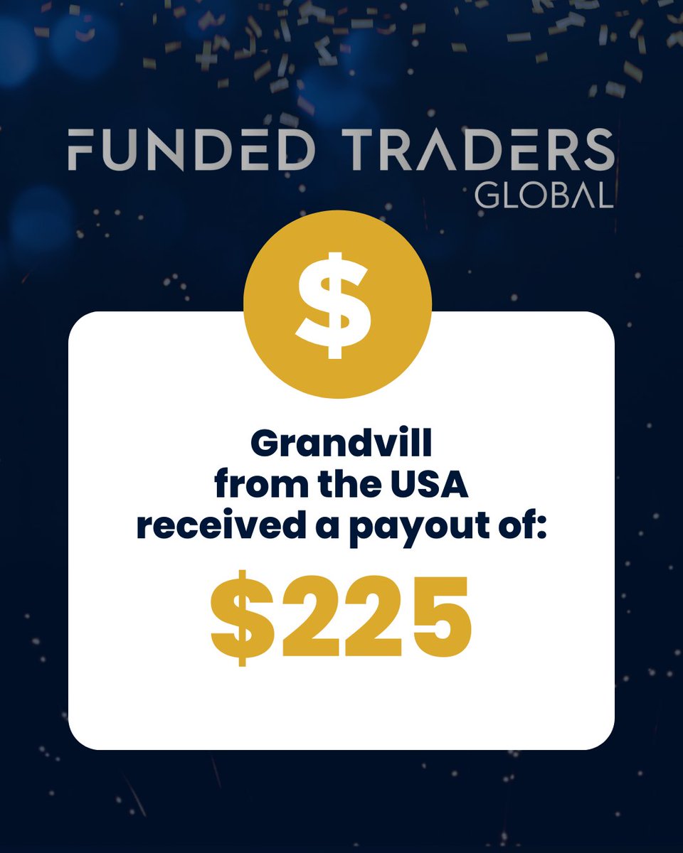 FTGOfficialUS's tweet photo. 🥳️🥳️🥳️
Congratulations to Grandvill for his payout of $225 on his $10k evaluation!
Drop a 💰 emoji in the comments below to congratulate Grandvill on his withdrawal.

#fundedtrader #payday #payout #FTGFunded #RealMoney https://t.co/4OA5LCfgUf