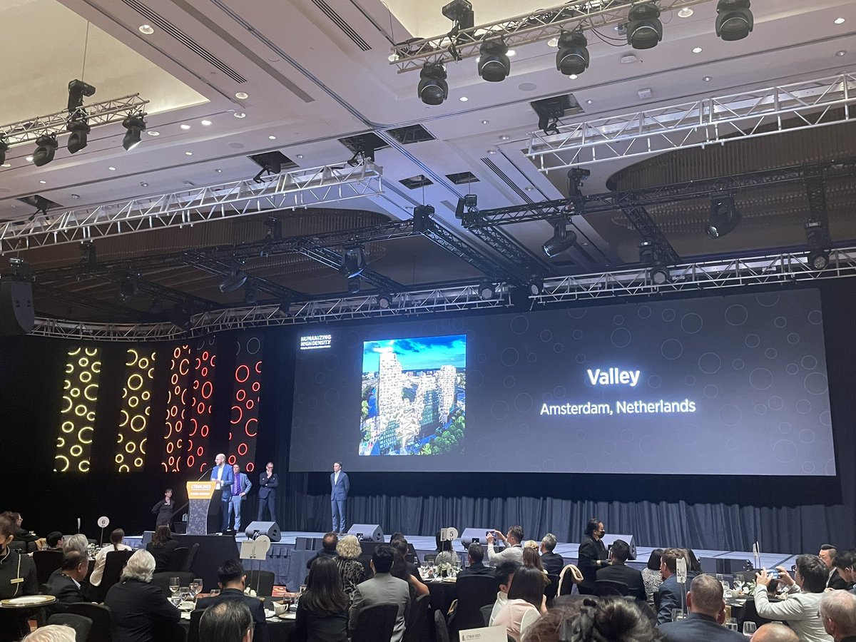 CVUrbanism's tweet photo. The winner of the #ctbuh2023 Best Tall Building under 100 Meters is Valley, Amsterdam! #EDGEtechnologies https://t.co/uY5nZrtRB9