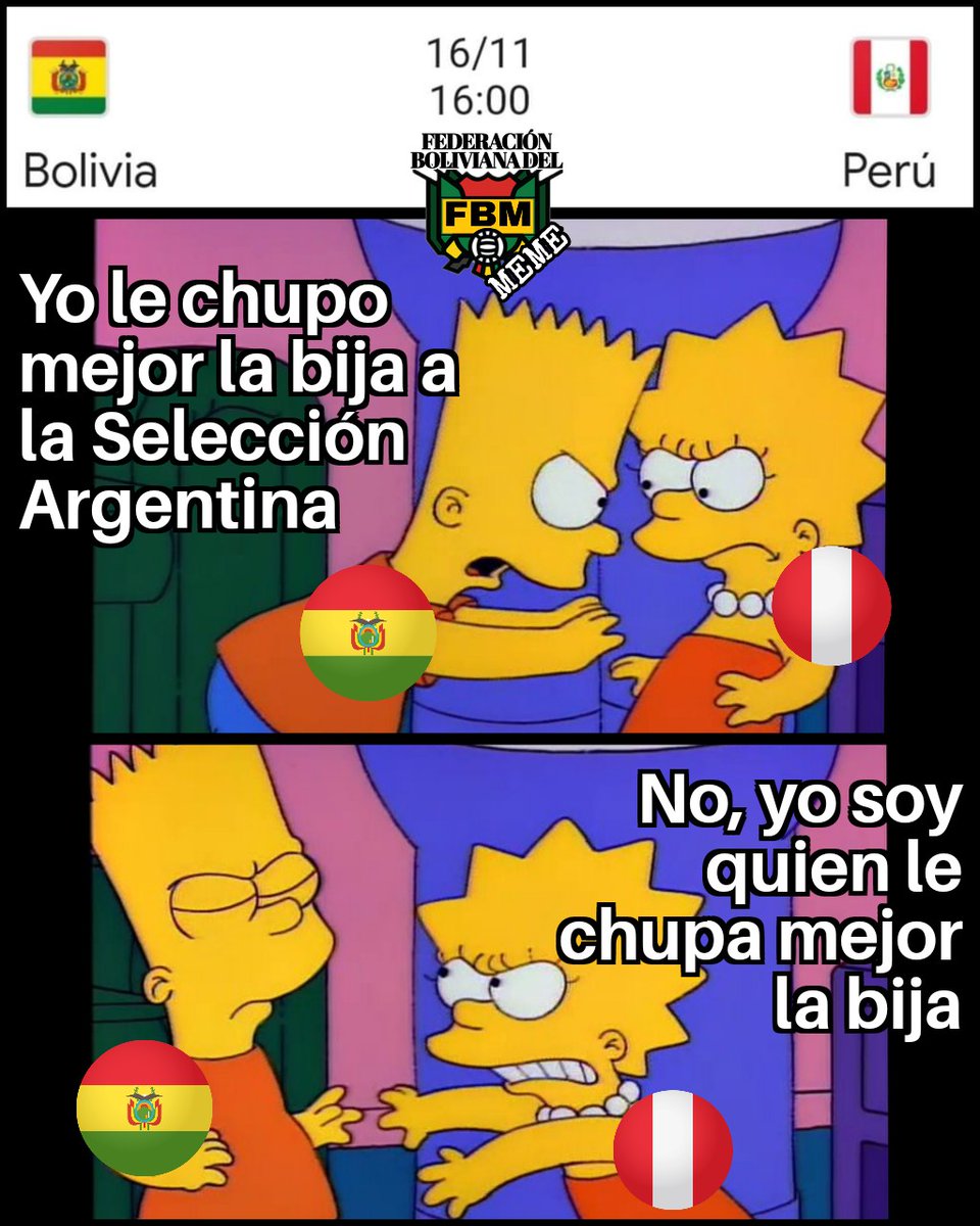 El partido qué no solo definirá al más malo, también al mejor chupapija del  continente... #memes #truestory #humor #seleccionboliviana #futbol  #Mundial2026 #Bolivia #simpson #Peru, image size:960x1200