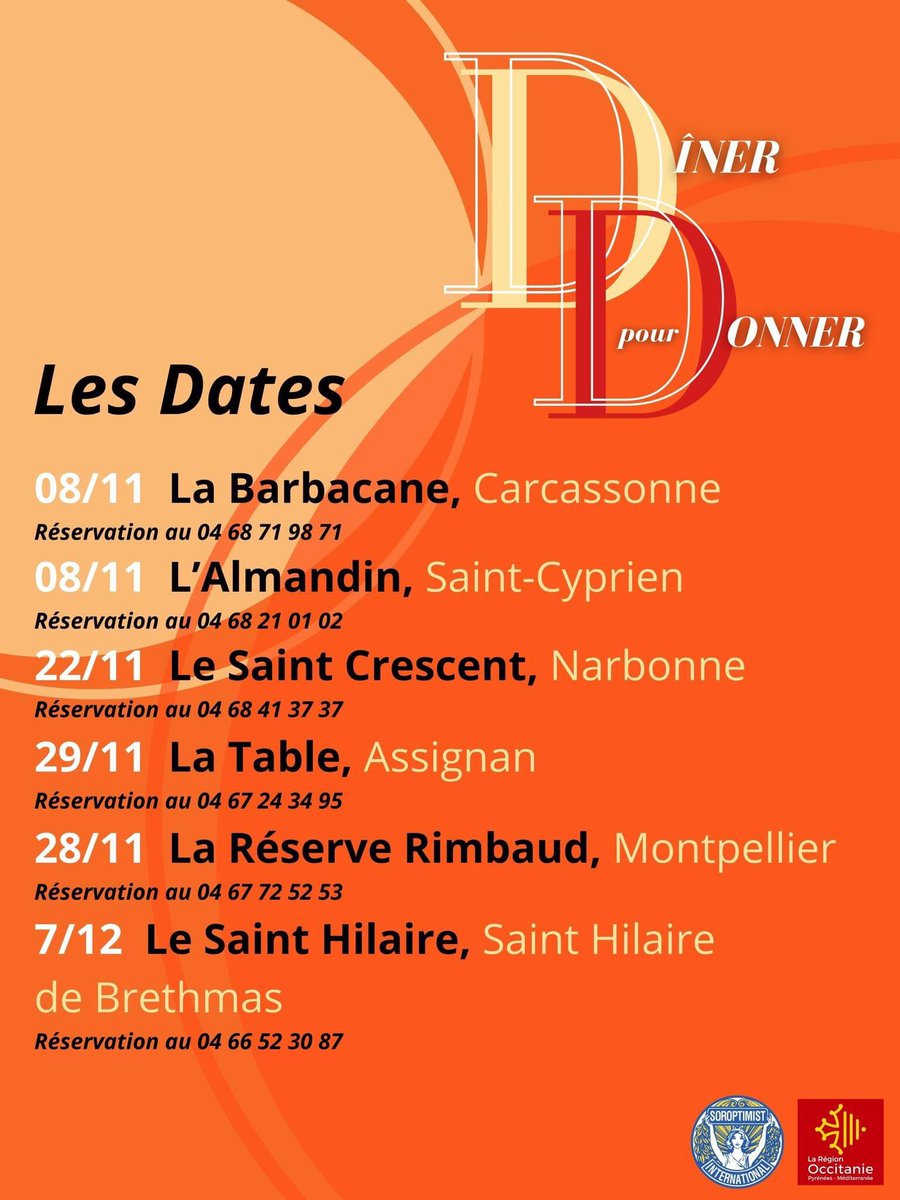 🧬Aider est dans notre ADN. 
Dîner pour Donner voilà 1 idée 100% Vinifilles !💃
Notre engagement se fixe en cette fin d’année sur l’éducation de  femmes.💃
💃Aider 1 jeune femme à se former, grandir, s’établir et s’épanouir dans le monde du vin, c'est l’objectif de ces dîners !