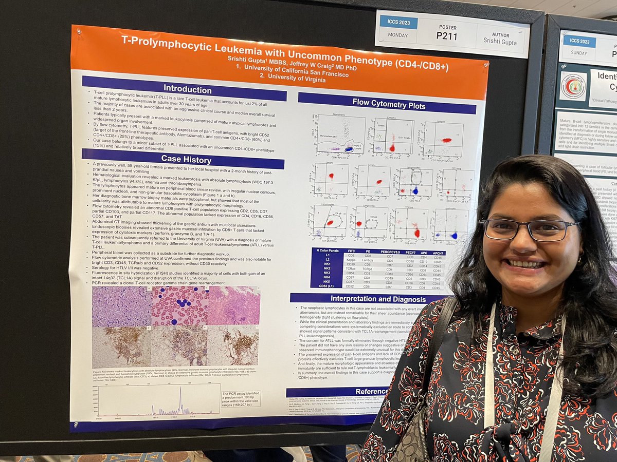 Srishti Gupta (@srishtigpath) on Twitter photo Had a fun time presenting this poster at the #ICCS2023 meeting. The meeting was very educational and I look forward to attending it next year. I am grateful to <a href="/UVA_Pathology/">UVA Pathology</a> Dr. Jeffrey Craig, for his mentorship and <a href="/UCSFHemepath/">UCSF Hematopathology</a> for holding the fort in my absence. <a href="/UCSFPath/">UCSF Pathology</a> Had a fun time presenting this poster at the #ICCS2023 meeting. The meeting was very educational and I look forward to attending it next year. I am grateful to <a href="/UVA_Pathology/">UVA Pathology</a> Dr. Jeffrey Craig, for his mentorship and <a href="/UCSFHemepath/">UCSF Hematopathology</a> for holding the fort in my absence. <a href="/UCSFPath/">UCSF Pathology</a>