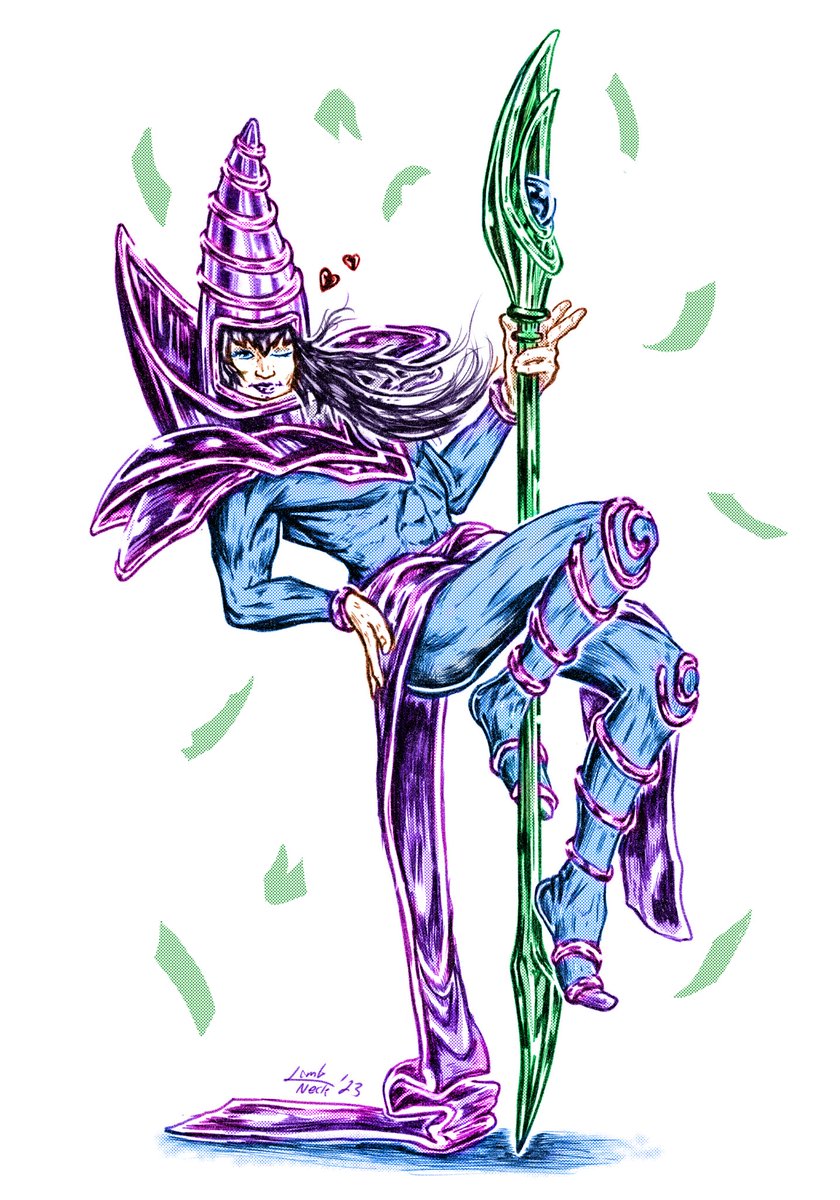 WhatPeersBack's tweet photo. Recent #yugioh commission. I’m incredibly happy with how this came out. 
…
#art #illustration #drawing #comicart #mangaart #manga #darkmagician #yugiohtcg #anime https://t.co/f03nCPB3VO