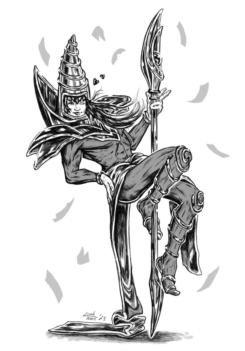 Recent #yugioh commission. I’m incredibly happy with how this came out. 
…
#art #illustration #drawing #comicart #mangaart #manga #darkmagician #yugiohtcg #anime