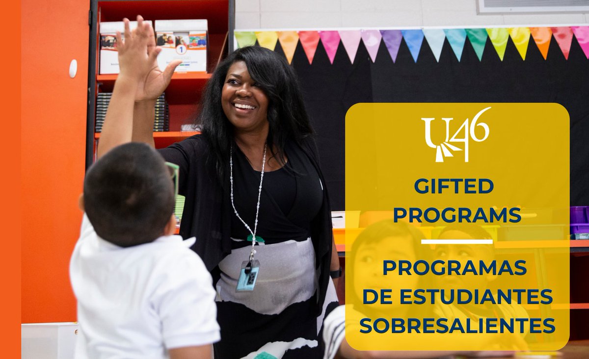 The U-46 Gifted Office offers testing options for students who reside within U-46 boundaries but are currently not enrolled in U-46. Students must register for this year's screening by Friday, Oct. 27. Find more info and the registration form at u-46.org/Page/18565