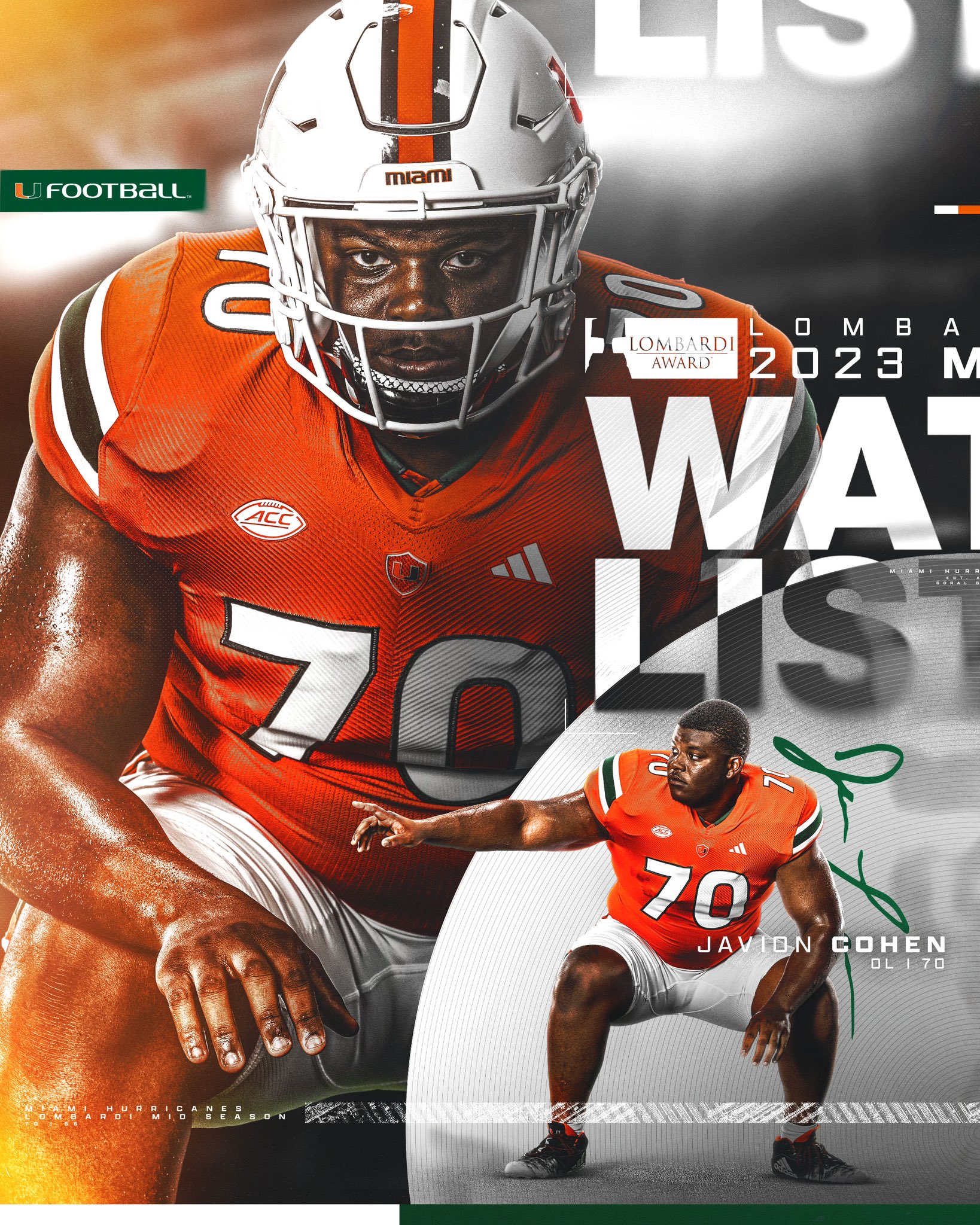 Five Longhorns named to Lombardi Award midseason watch list