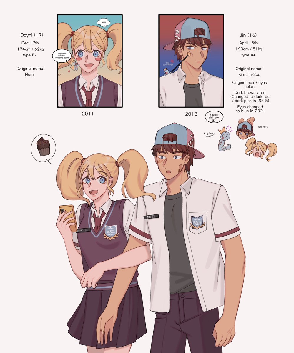 moki_chei's tweet photo. Revealed my oldest OC vs the recent OC I created
๐๐๐โค๐โค๐
#doodle #OCs #BoysLove #BL_OC https://t.co/BBd2fFNcmH