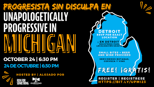 klheck22's tweet photo. 📣On October 24th, @RunForSomething is partnering with #GLPA and @reproforall to host our first ever in-person event in Detroit! Y’all should come out and show some love! Registration: https://t.co/arG0KRqg6a #UP2023 #UPMI https://t.co/WPGaYvOFeg