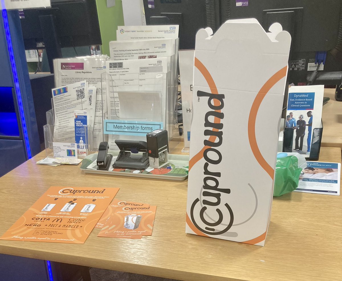 Been busy collecting used disposable coffee cups in our education centre &amp; library <a href="/DCHFT/">Dorset County Hospital NHS Foundation Trust</a> 4 boxes filled in 3 weeks, lots of cups not in landfill