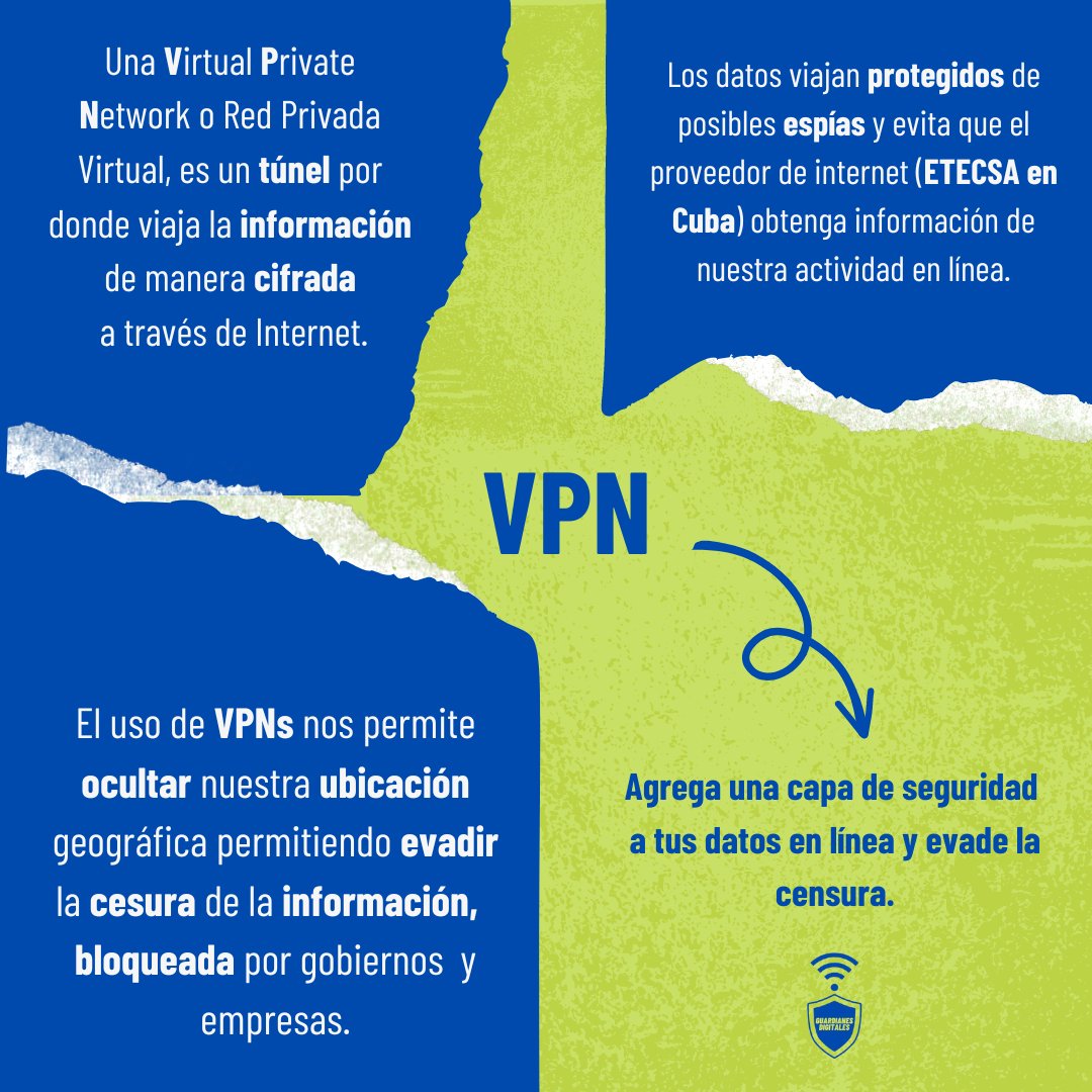 Las VPNs (Redes Privadas Virtuales) son como tu superhéroe digital, trabajando incansablemente para salvaguardar tus datos y garantizar una experiencia en línea segura y libre.🔒✨ 

 ¿Por qué deberías considerar una VPN? 👇

#PrivacidadEnLinea #ventajasVPN #guardianesdigitales