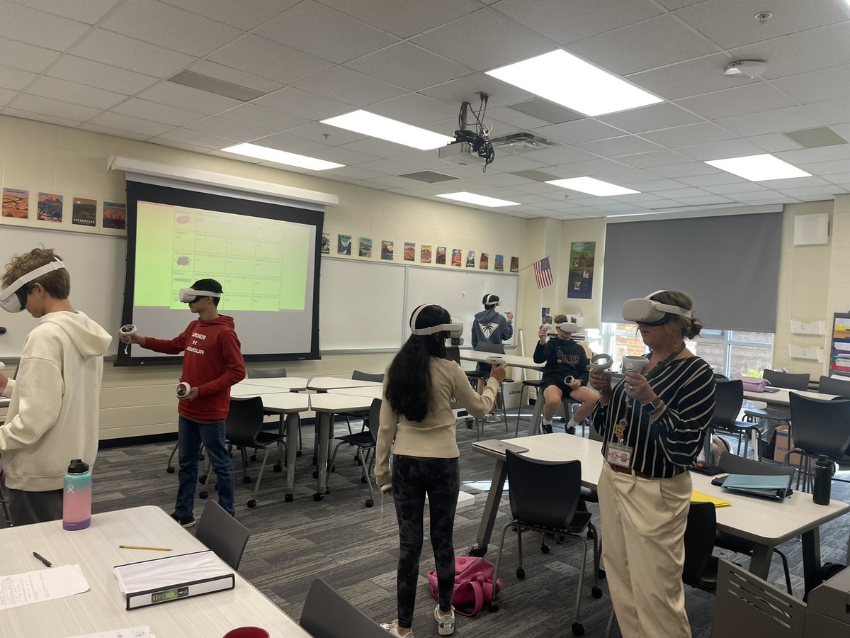 Mrs Shafer (@shaferscience) on Twitter photo Students diving into the world of VR as they step into the shoes of medical researchers,exploring innovative tech to heal burns on firefighters.Taking cellular knowledge to new heights! 🌟 Even our <a href="/IHHS_AP/">Danielle Lintz</a> joined the adventure! 🚀 #FutureInnovators #STEMEducation <a href="/richardson_edu/">Lauren Richardson</a> Students diving into the world of VR as they step into the shoes of medical researchers,exploring innovative tech to heal burns on firefighters.Taking cellular knowledge to new heights! 🌟 Even our <a href="/IHHS_AP/">Danielle Lintz</a> joined the adventure! 🚀 #FutureInnovators #STEMEducation <a href="/richardson_edu/">Lauren Richardson</a>