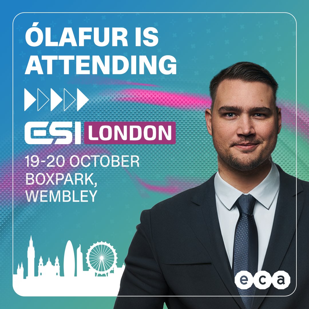 Meet with Ólafur Steinarsson (<a href="/Brolikrummi/">Ólafur Steinarsson</a>) at ESI London, where he will be attending as a panelist.🎙️

#ESILDN #esports #esportsindustry #esportscommunity #gaming #gamingindustry #gamingcommunity
