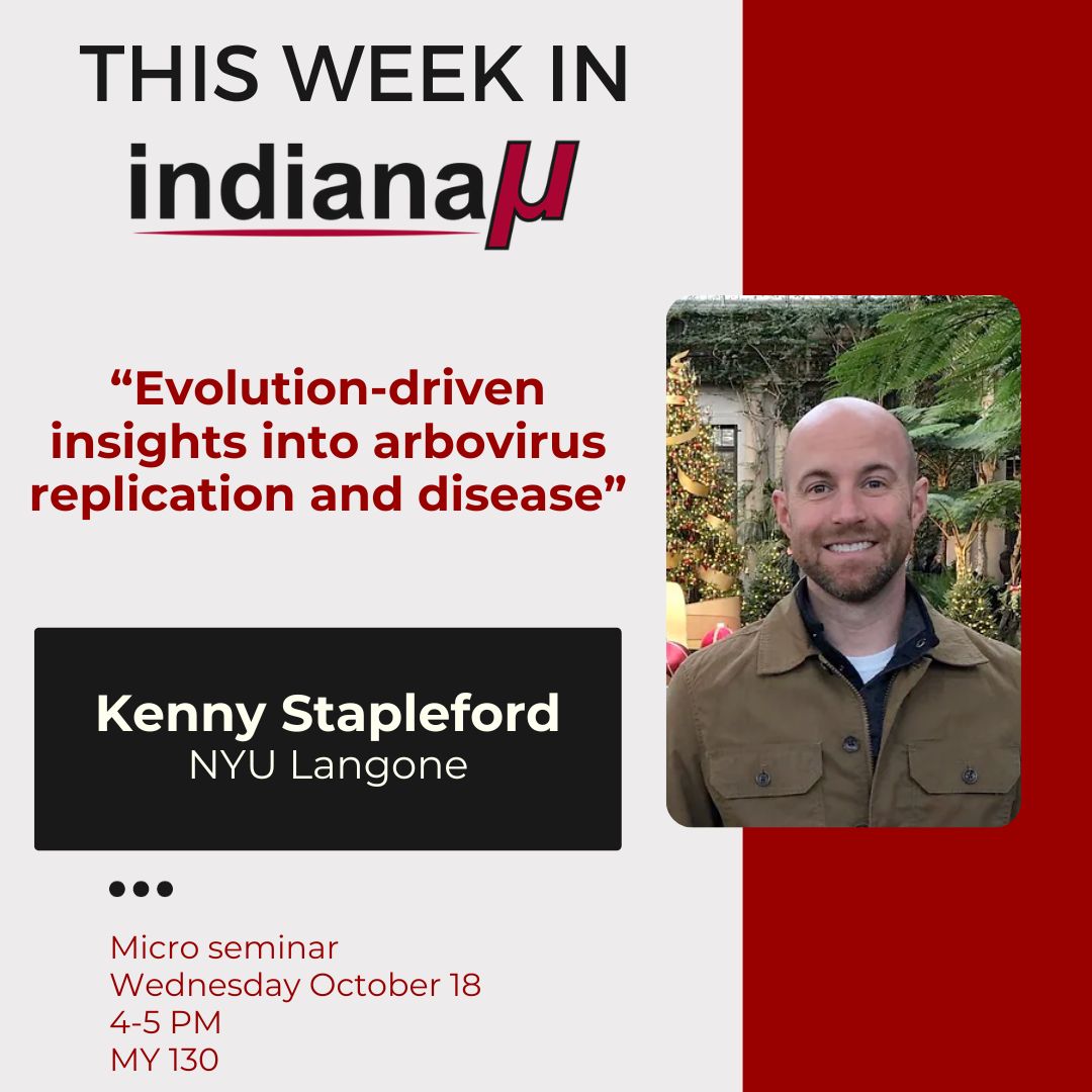 Join us this afternoon to learn about arboviruses with Kenny Stapleford from NYU!