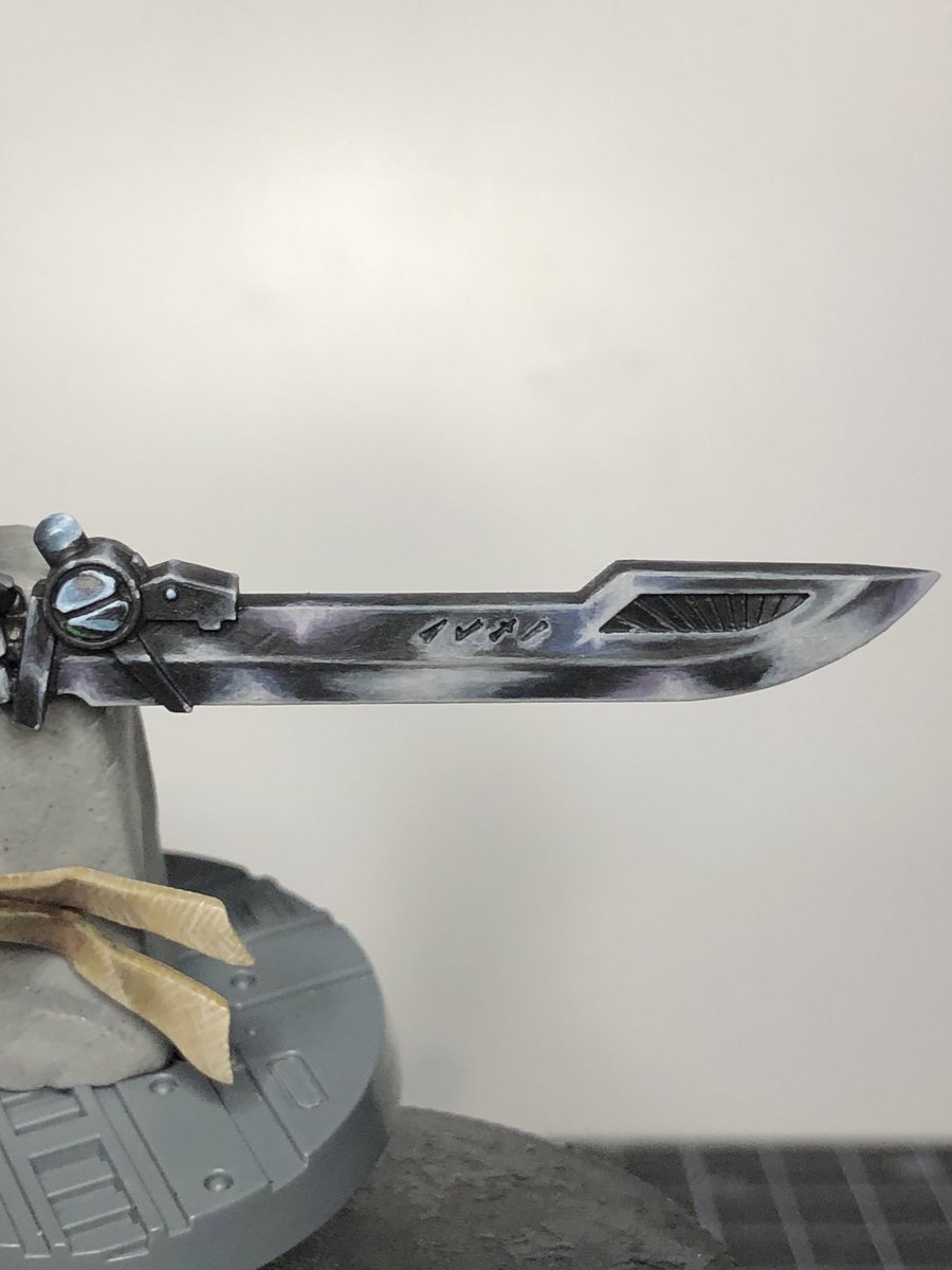 FancyKelvin's tweet photo. I’m not happy with the blade. Still WIP thou
#Warhammercommunity #warhammer40k #warhammer40000 #gamesworkshop #hobbypainter #paintingwarhammer #miniaturepainting #tauempire 
#farsightenclaves #wip #warhammerwip #tau #commanderfarsight https://t.co/O4q8cpzulL