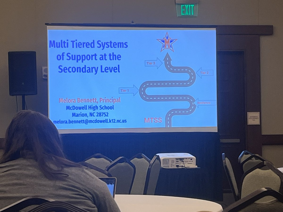 JamelJernigan's tweet photo. MTSS is a great way to start the day!  Excited to share what I’ve learned @NDPCn with my MTSS team @CoitTammi @MrsLorynDoelle https://t.co/EUcCihzIUV