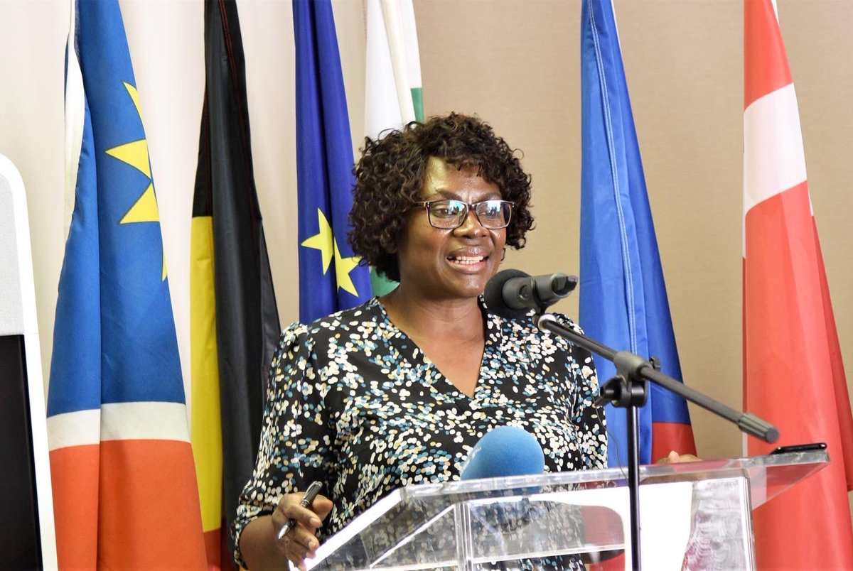 EUinNamibia's tweet photo. 1/2 @EU2Namibia &amp; @NIPDB launched the first ever EU-Namibia Business Forum (ENBF) which is set to take place from 24 to 25 October 2023, in Brussels, Belgium. 

Hosted under the theme: “Mobilizing quality investment &amp; value addition for green growth in the EU-Namibia partnership” https://t.co/wrY1OuLuzR