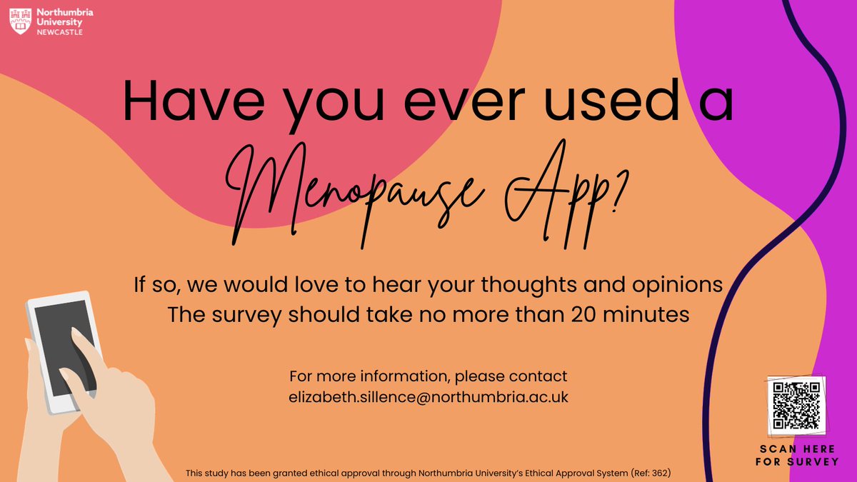 Have you ever used a #menopause app? 📱

Please consider completing our short survey!

👉 nupsych.qualtrics.com/jfe/form/SV_bm…

#WMD23 #WorldMenopauseDay2023