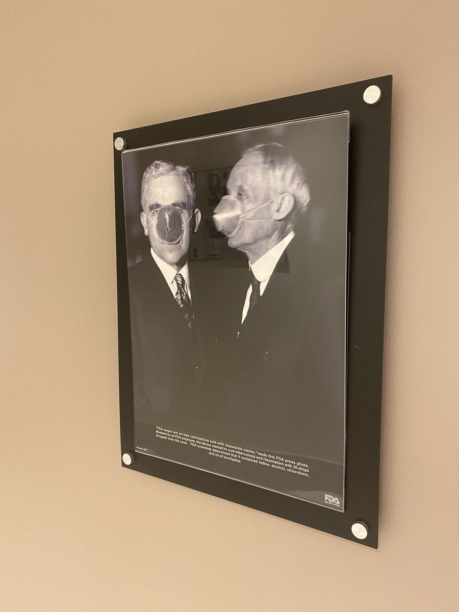 As a scientific historian, I love it when federal offices share snapshots into their history in their common areas. This <a href="/US_FDA/">U.S. FDA</a> historical image of #ppe shows some things are SLOW to change. #ppe #fail