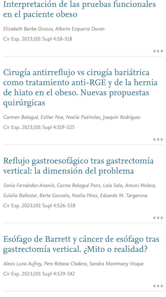 El monográfico de #obesidad y #reflujogastroesofágico ya está disponible!!! ⚠️🆕🔝 No te pierdas el contenido especial en el siguiente enlace 👇🏻👇🏻👇🏻 🔗elsevier.es/http://www.els… @aecirujanos @aec_obesidad @me4_so #some4bariatrics