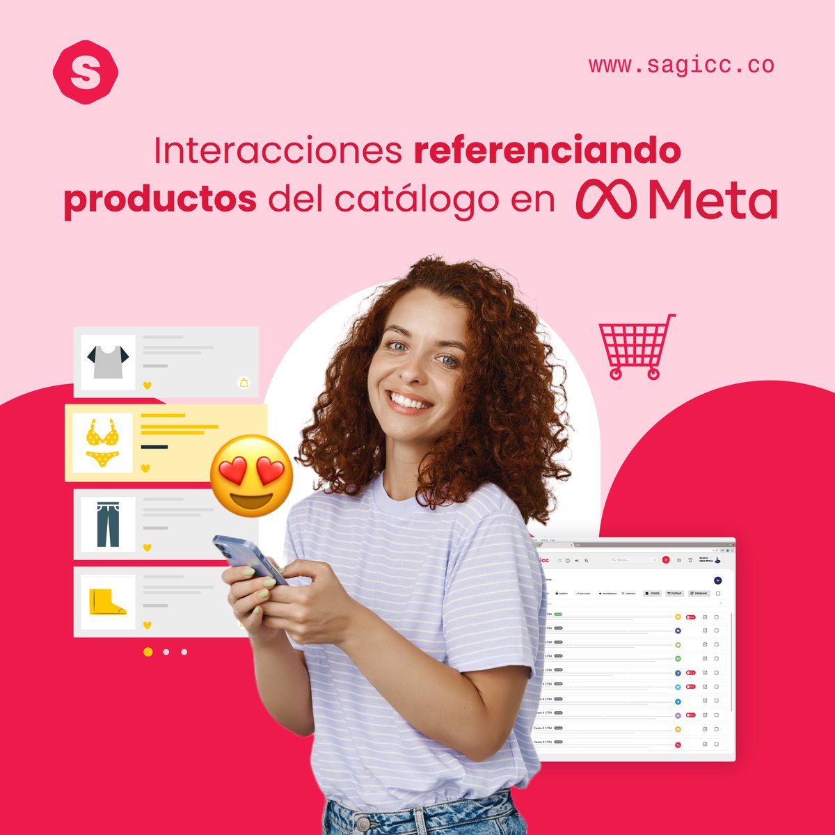 Sagicc_official's tweet photo. Sagicc se integra con #Facebook e #Instagram y ahora captura todas las interacciones en las que tus clientes mencionan productos específicos de tu catálogo de comercio electrónico en #Meta. Esta mejora te permitirá obtener un análisis más preciso de las preferencias del mercado. https://t.co/hJ6SkWUvCT