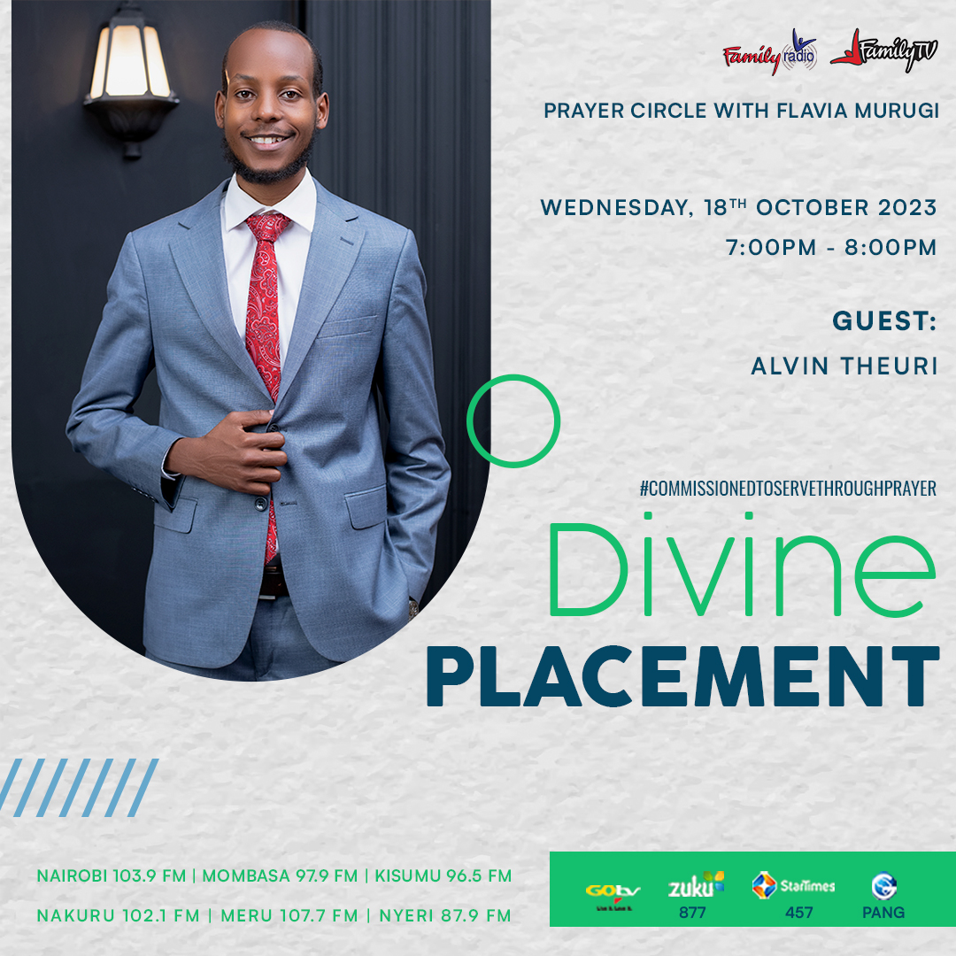 FamilyMediaTV's tweet photo. 📖✨ Dive deep into the pages of Daniel 1:18-20 with us tonight as we discuss Divine Placement! 

Join the conversation with @FlaviaMurugi on #PrayerCircle and discover how God commissions us for His purpose. Don't miss this divine revelation! #DivinePlacement #ServeWithPurpose https://t.co/fd6pqI9PxW