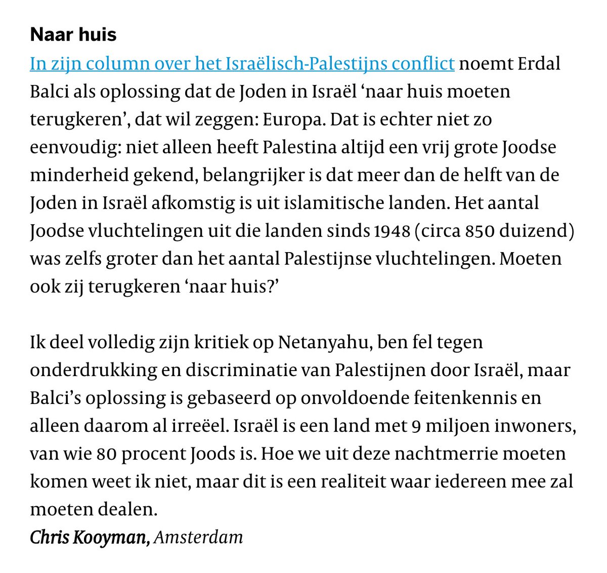 Het is lastig je als kleine gemeenschap nog te verweren tegen alle feitenvrije gekte die nu dag in dag uit roekeloos de opiniepagina's bestiert, maar Chris Kooyman doet een dappere poging.