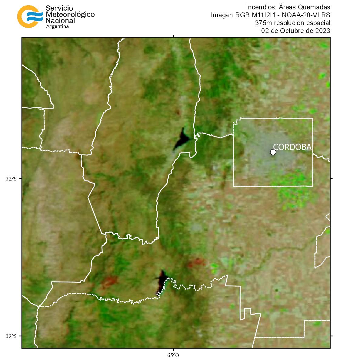 SMN_Argentina's tweet photo. 🔥 Incendios en Córdoba: 5.800 hectáreas arrasadas🔥 

En la primera foto, del 10/10/2023, se observan los tonos rojizos oscuros de las áreas quemadas.

En la segunda, del 2/2/2023, se ve la zona sin cicatrices.

Más al sur, se aprecian las marcas de incendios anteriores. https://t.co/7iCQ8NZkdB