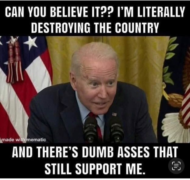 FearlessAnn47's tweet photo. Shame on ALL those who support this POS Joe Biden. https://t.co/qls0SCLEi0