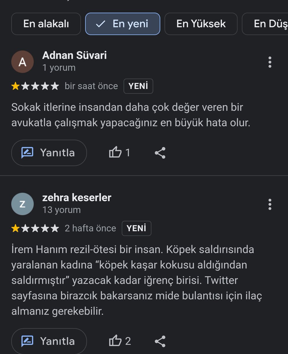 iremilb's tweet photo. İlbars Hukuk Bürosu Google yorumları 🥰👍kendime vekalet çıkarasım geldi https://t.co/iYiQJ9EarT
