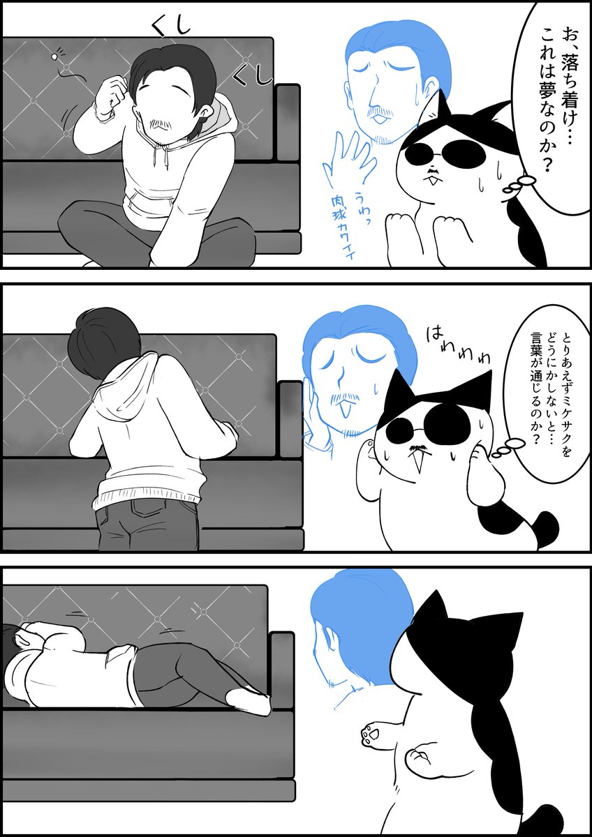 突発的に思いついたから描いてみた漫画。
あとの二匹は考えてはありますが、また筆が乗った時に…← 