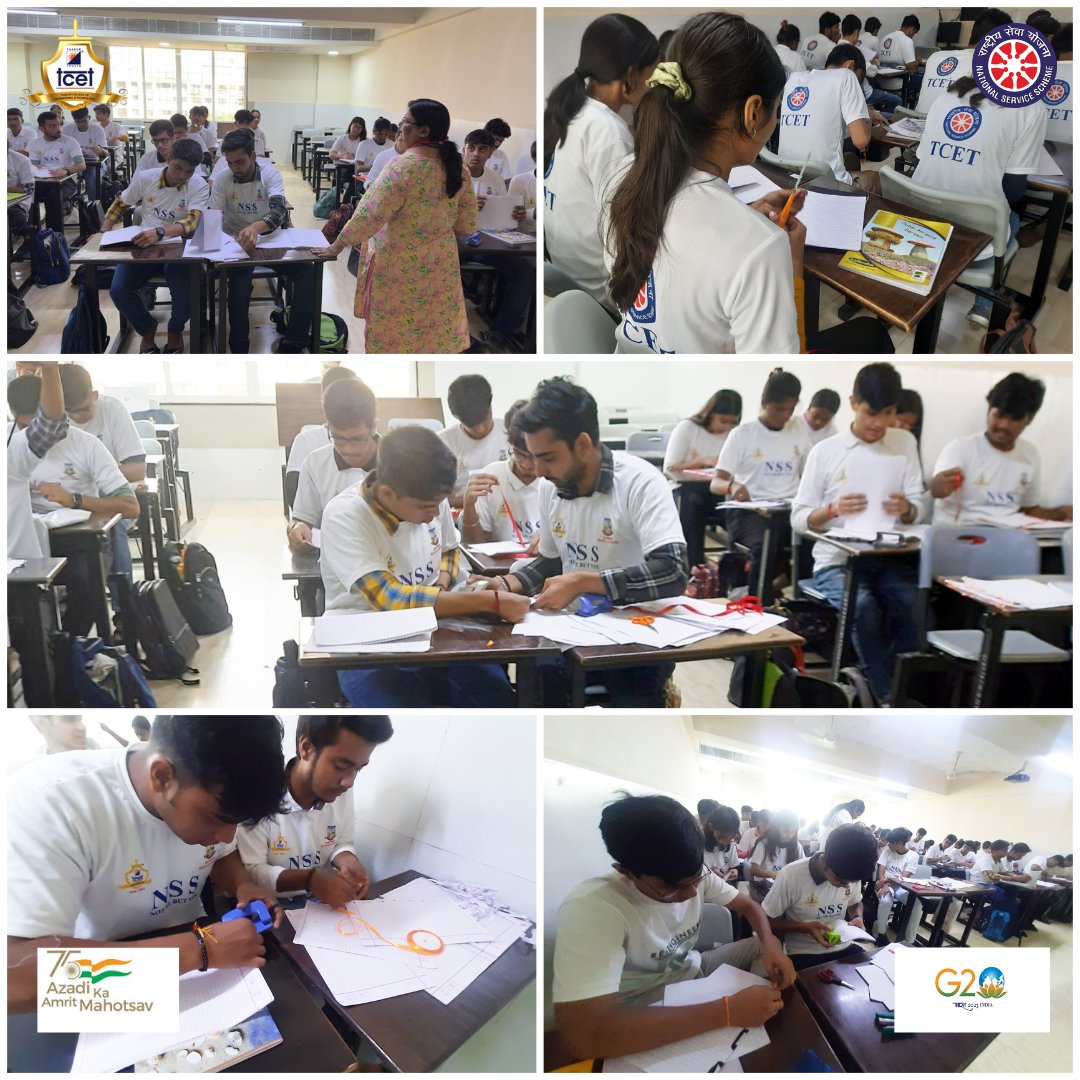nss_tcet's tweet photo. "Education is one thing no one can take away from you !"

TCET NSS Unit's "Books to Street" project on Oct 7, 2023: Crafting portals to new worlds through bookbinding, using discarded pages. Education is irreplaceable.
#BooksToStreet
#EducationMatters
#BookBinding
#ReuseRecycle https://t.co/I99A19Jn8E