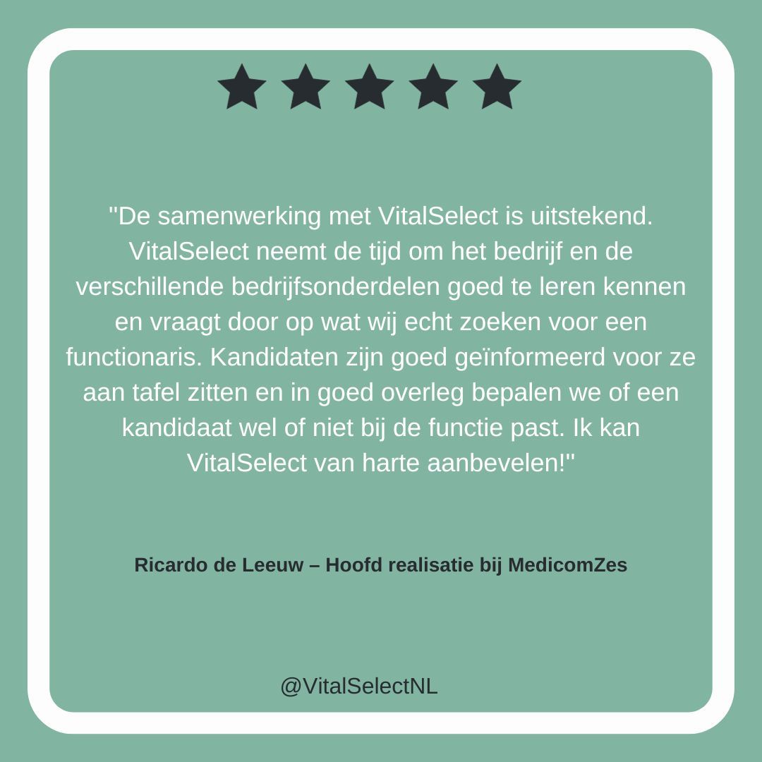 _VitalSelect_'s tweet photo. Bij VitalSelect hechten wij veel waarde aan een nauwe samenwerking. Onze professionals worden voorafgaand goed geïnformeerd, omdat elke ontmoeting voor ons telt. Samen onderzoeken we of er een juiste match is en streven we naar het allerbeste. 🤝 #VitalSelect #Voorhetmaximale https://t.co/bfOMxLL6Gd
