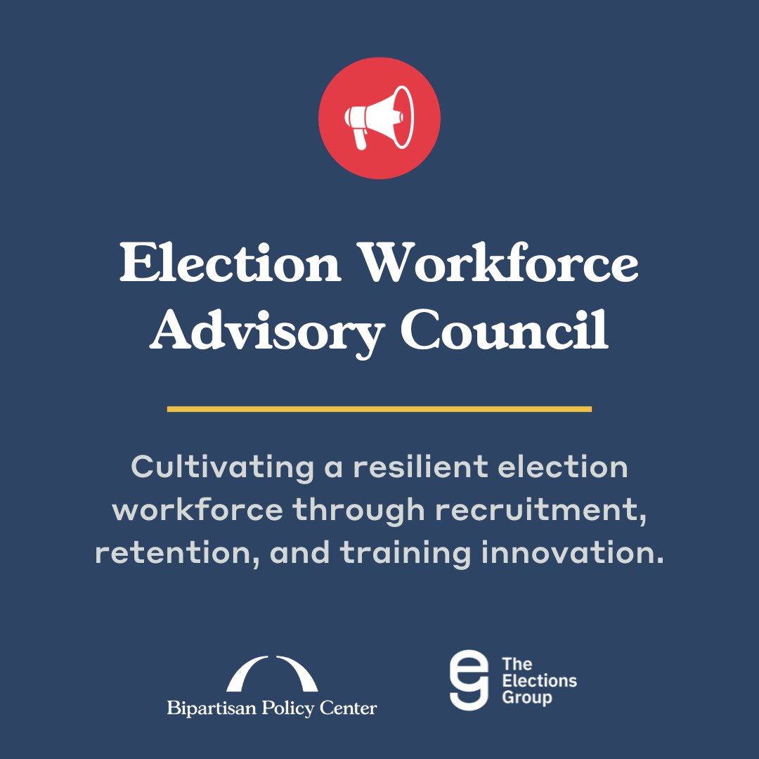 We're excited to announce the new Election Workforce Advisory Council, made up of a diverse group of experts. This council will work to improve recruitment, retention, and training within election administrations. 

Read more about the council! bit.ly/3rVrFcq