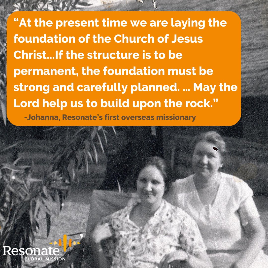 Johanna Veenstra, Resonate's first overseas missionary, kept a journal.

It was a long and difficult process for Johanna as she worked to lay the foundation of the church in Nigeria. We can see through her journals how she stayed faithful to God.
 #missions #faithful #womenleader