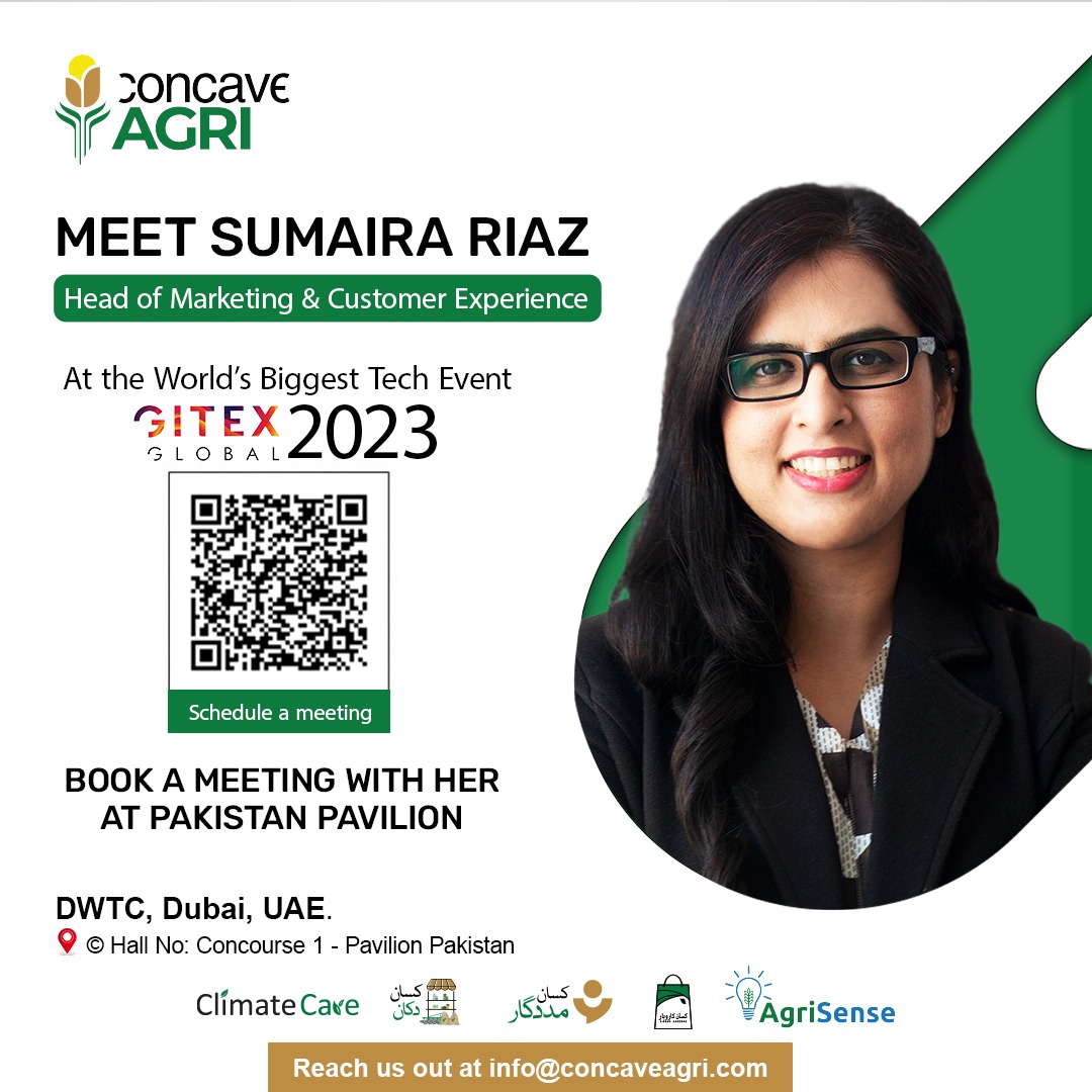 Meet Sumaira Riaz, our Head of Marketing & Customer Experience at Concave AGRI.
She's your go-to person for all the branding and marketing needs of complex organizations at GITEX Global 2023.
Schedule a meeting with her:
docs.google.com/forms/d/e/1FAI…
#ConcaveAGRI #GITEXGlobal