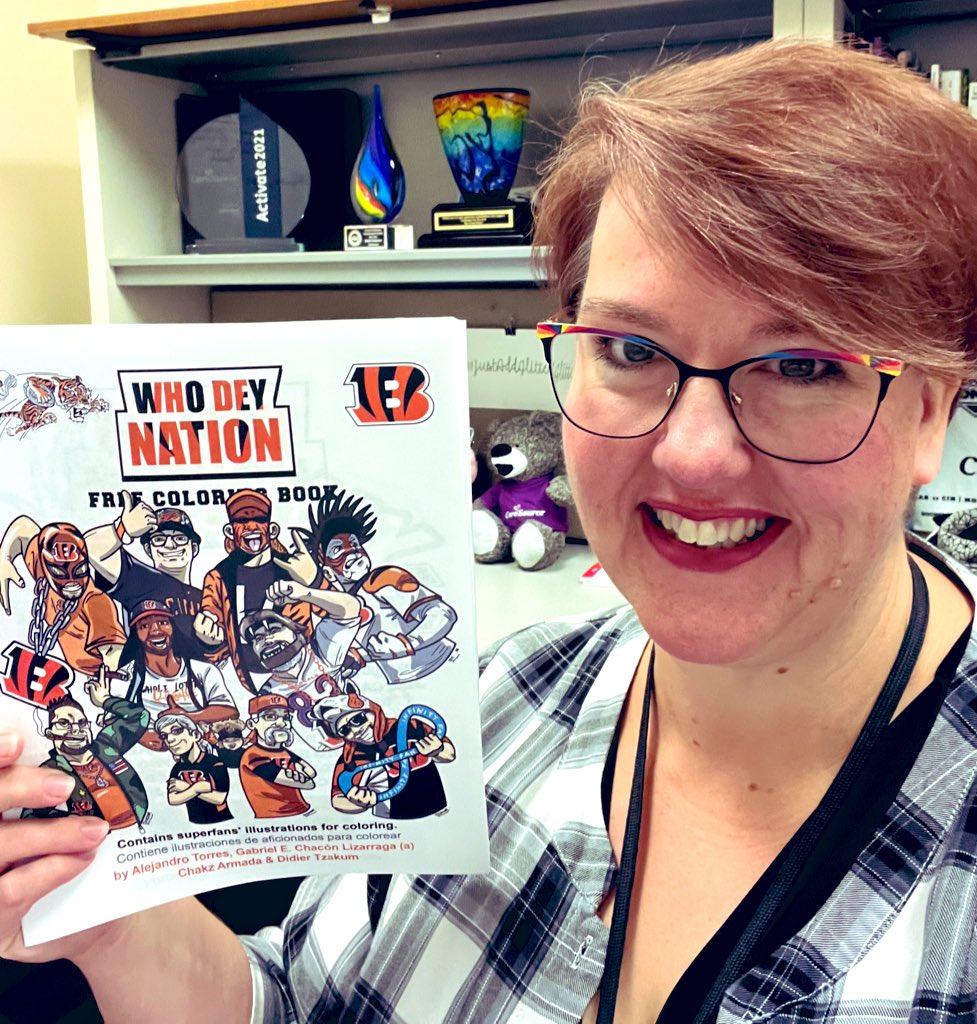 SarahCUnleashed's tweet photo. Big shout out to @Bengals fan of the year 2023 @TonyDaTiger96!

This is his coloring book that he gives away to kids every year. This year, @CareSource got to be a sponsor. 

Tony is so committed to doing good in the community. I’m thrilled to have met him! #CareSourceEmployee https://t.co/vRg6hDyEco