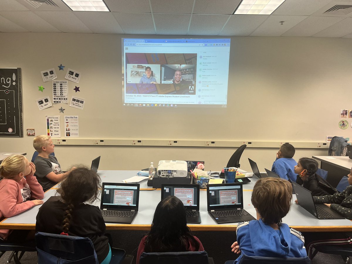 hss21's tweet image. Here we go! #adobeCreativeEducator #LIVESTREAM