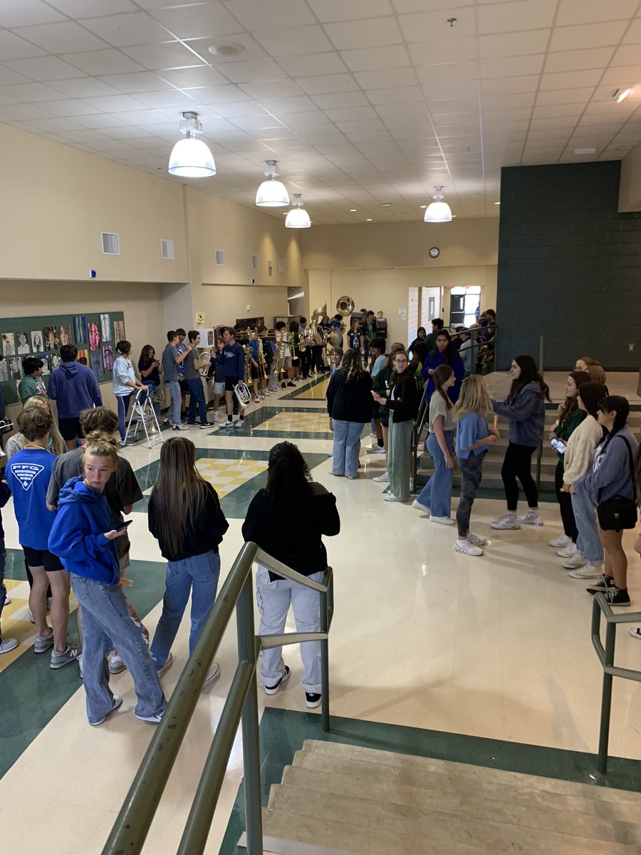 Waiting on our Future Hawks to arrive for Unified Recruitment!