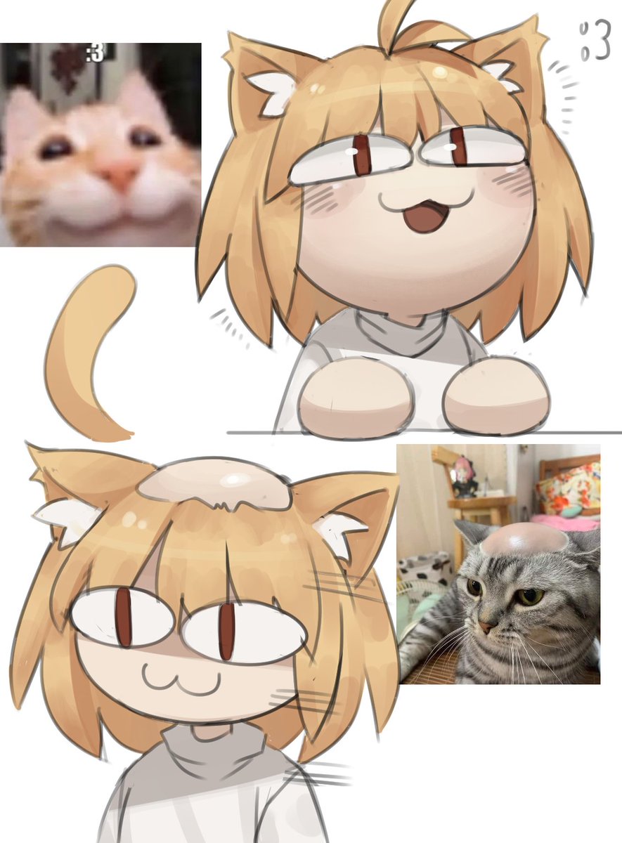 Mafu_kun21's tweet photo. neco arc as cats i found in my gallery 2 :3 https://t.co/tZwGJyDAxq