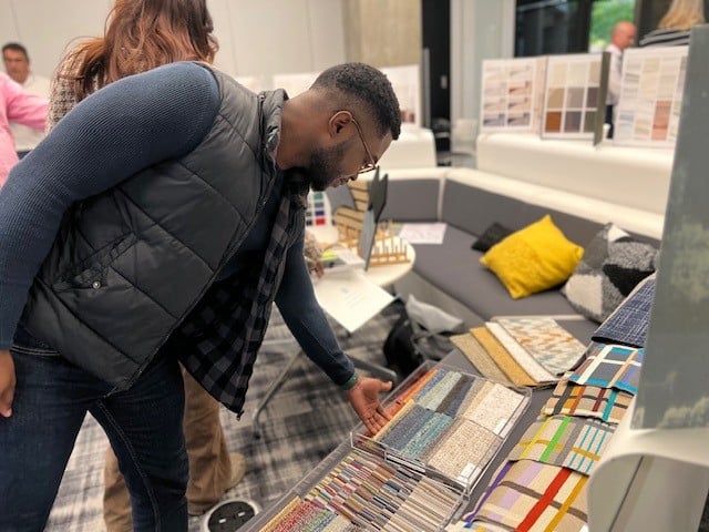 Thank you to our wonderful vendors for coming to visit us at FOX Architects for October’s Vendor Night! Butch Gafney - Shaw Contract, Mark Hill - Momentum Textiles and Wallcovering, Ryan Martin - Stone Source, IOC USA, and Joe Kraus - Joekrauslighting #DesignExcellence