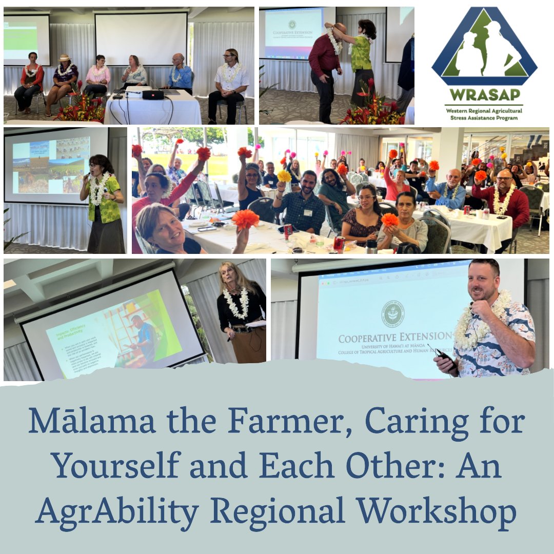 #WRASAP and partners @uhmanoa S.O.W. (Seeds of Wellbeing) and @NatlAgrAbility hosted farmers, farmworkers, and ag peer mentors to share strategies for producer wellness at the farm. #farmstress #agmentalhealth #NIFAimpacts @wsucahnrs @CalAgrAbility @CSUAgSci #malama #care  #ohana