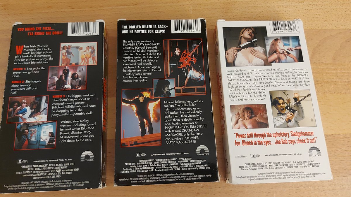 Celebrating Halloween by giving away my VHS tapes. First up THE SLUMBER PARTY MASSACRE Trilogy! Like, retweet and follow Puppet Combo to enter