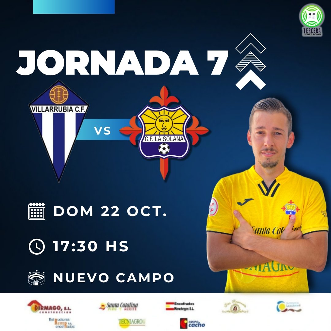 ▶️ JORNADA 7

📅 Domingo 22/10
⏰ 17:30 hs
🆚 @formacvillarrub
🏟️ Nuevo Campo