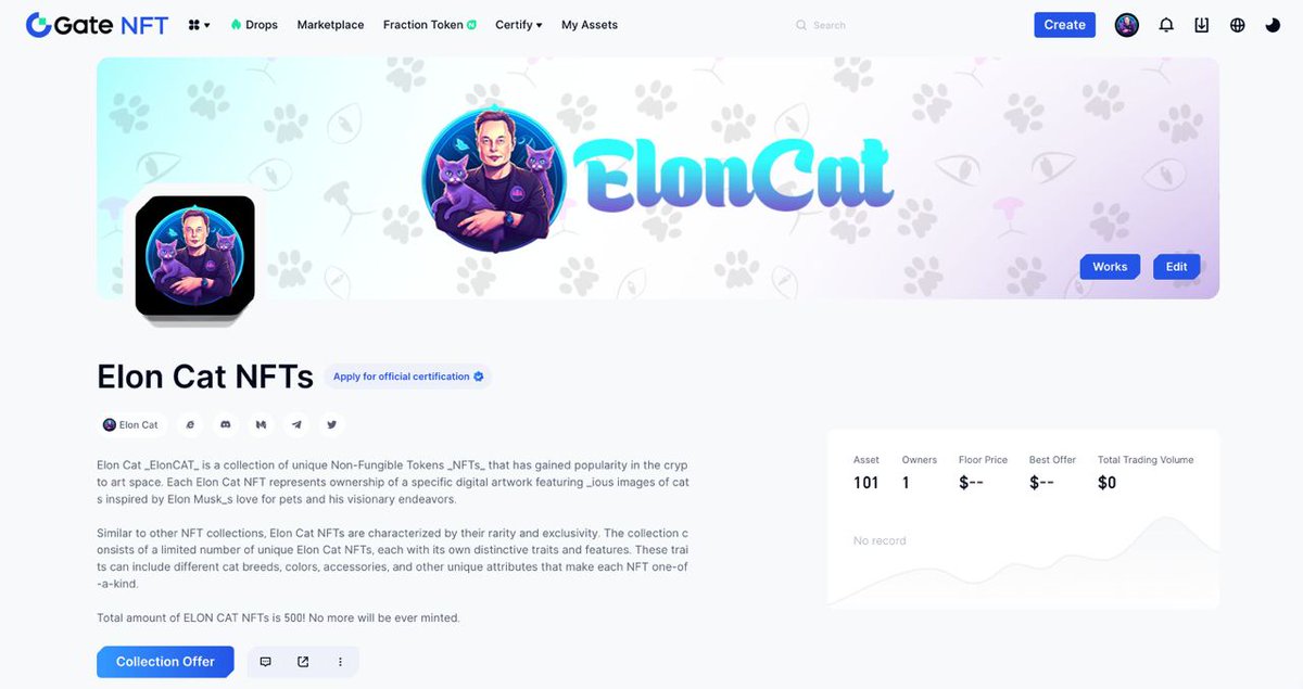 ElonCatToken's tweet photo. https://t.co/BqAGsMAxU0

#Gateio #NFTartist #NFTs #NFTCollection https://t.co/dnXVollqR9